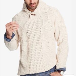 Weatherproof Original Vintage Cream Cable Knit Sweater